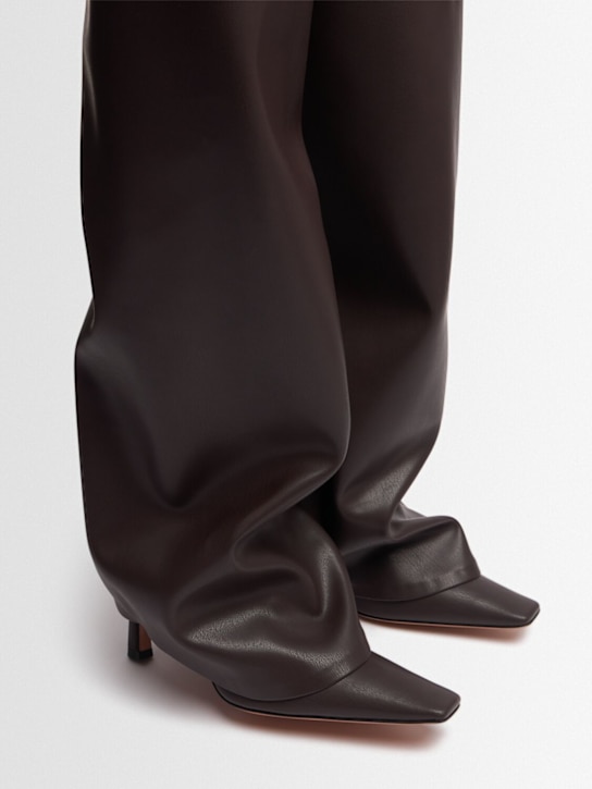 The Attico: 95mm schenkelhohe Nylonstiefel „Robin OTK“