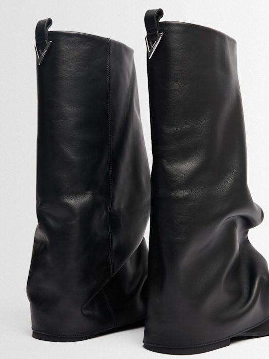 The Attico: 30mm hohe Kampfstiefel aus Leder „Robin“