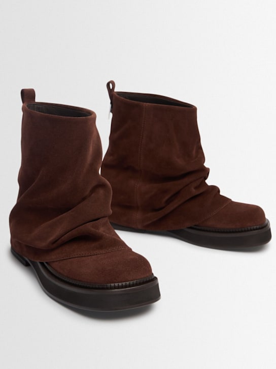 The Attico: 30mm hohe Kampfstiefel aus Leder „Mini Robin“