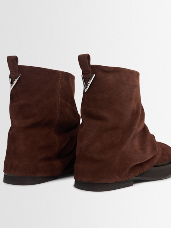 The Attico: 30mm hohe Kampfstiefel aus Leder „Mini Robin“