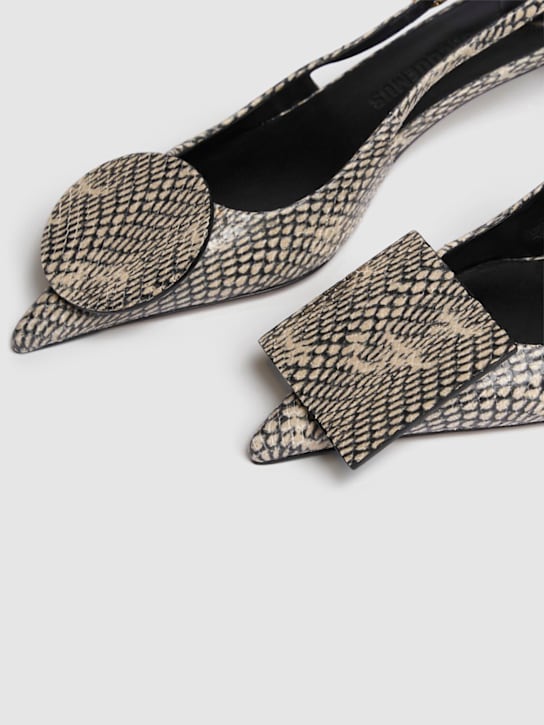 Jacquemus: 40mm hohe Pumps mit Pythondruck „Duelo B“
