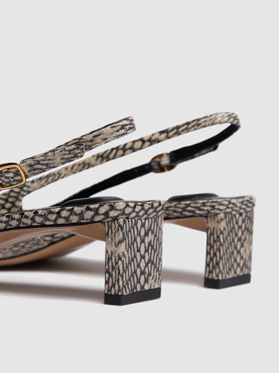 Jacquemus: 40mm hohe Pumps mit Pythondruck „Duelo B“