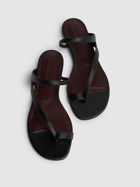 Khaite: Tongs en cuir Aimee 10 mm