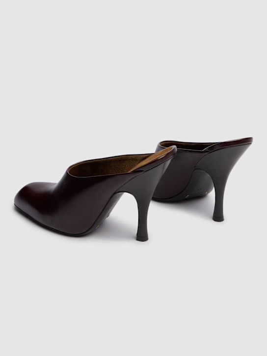 Khaite: Mules en cuir Colt 100 mm
