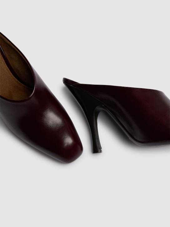 Khaite: Mules en cuir Colt 100 mm