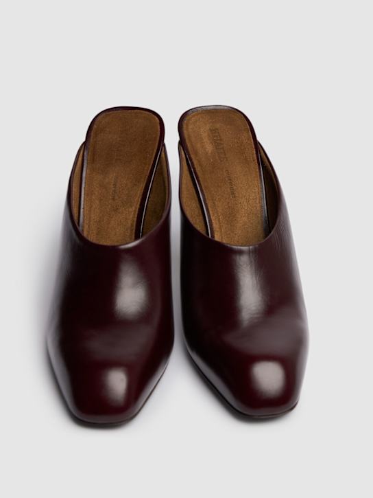 Khaite: Mules en cuir Colt 100 mm