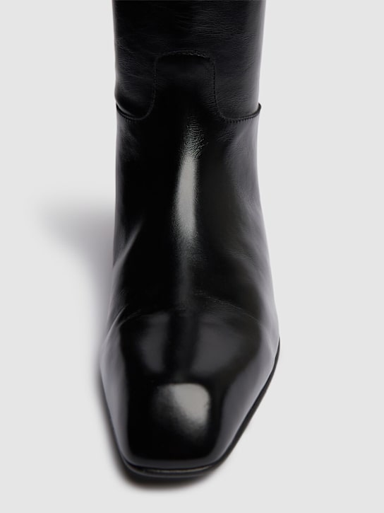 Khaite: 25mm kniehohe Lederstiefel „Colt“