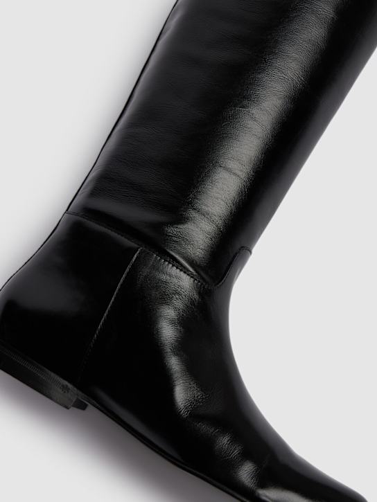 Khaite: 25mm kniehohe Lederstiefel „Colt“
