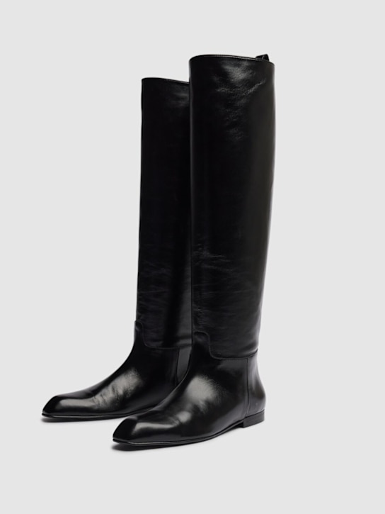 Khaite: 25mm kniehohe Lederstiefel „Colt“
