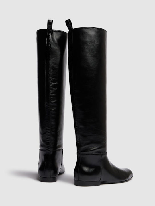 Khaite: 25mm kniehohe Lederstiefel „Colt“