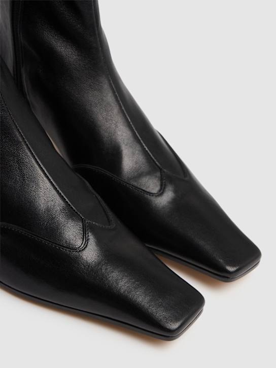 Khaite: 40mm hohe Stiefel aus Stretch-Leder „Nevada“