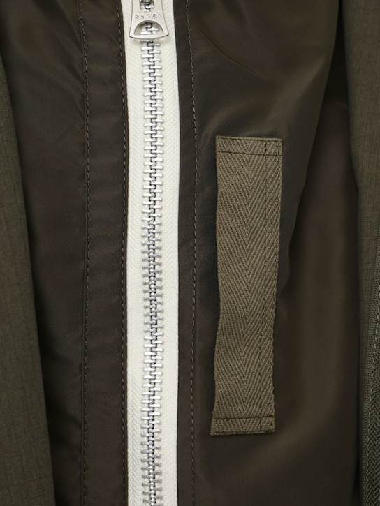 Sacai: Ripstop-Mantel