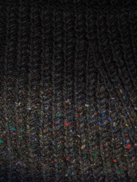 Sacai: Strickjacke aus garngefärbter Wolle