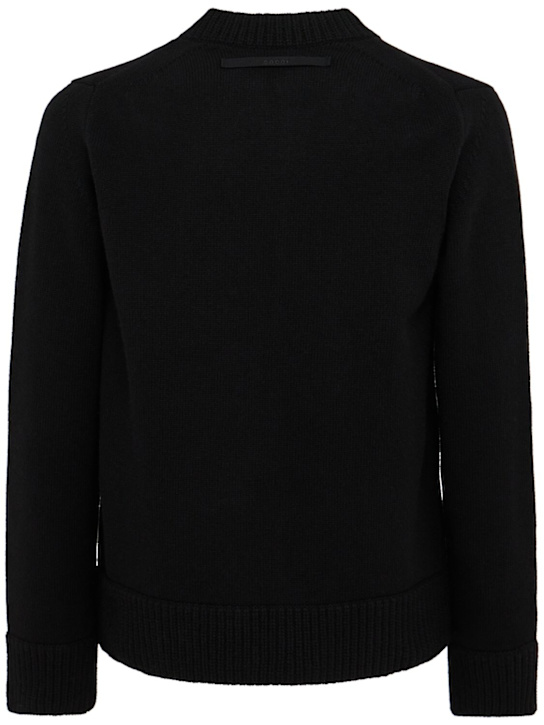 Sacai: Strickjacke aus Wolle
