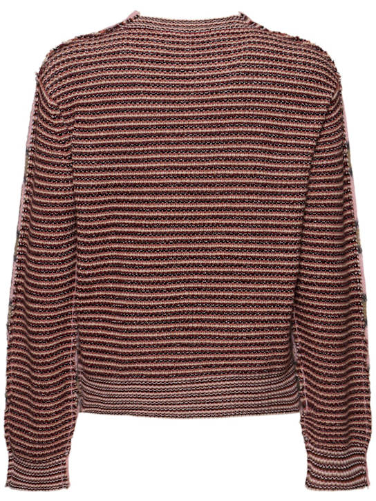 Marni: Mixed striped roundneck sweater