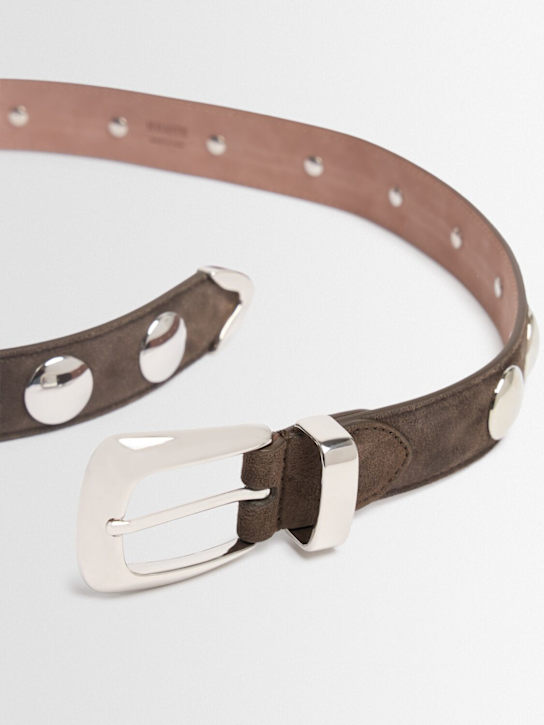 Khaite: 30mm Gürtel aus Leder mit Nieten „Benny“