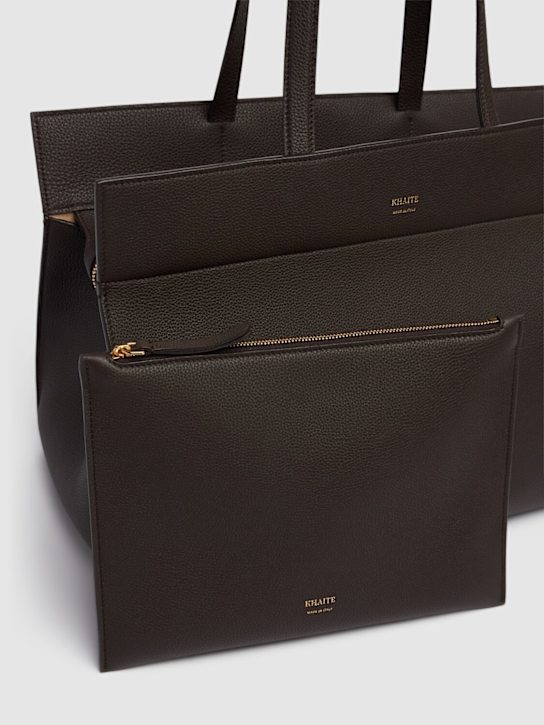Khaite: Bolso tote Crosby de piel suave