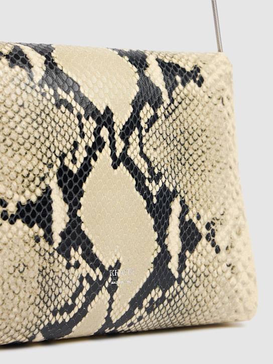 Khaite: Borsa Bobbi in pelle goffrata effetto pitone