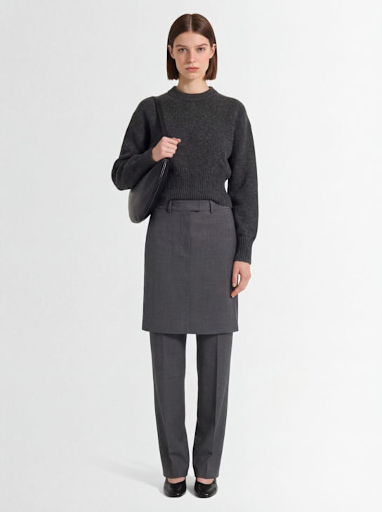 Proenza Schouler - Randi boiled wool blend crewneck sweater