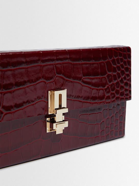Tom Ford: Pochette E/W in pelle stampa coccodrillo