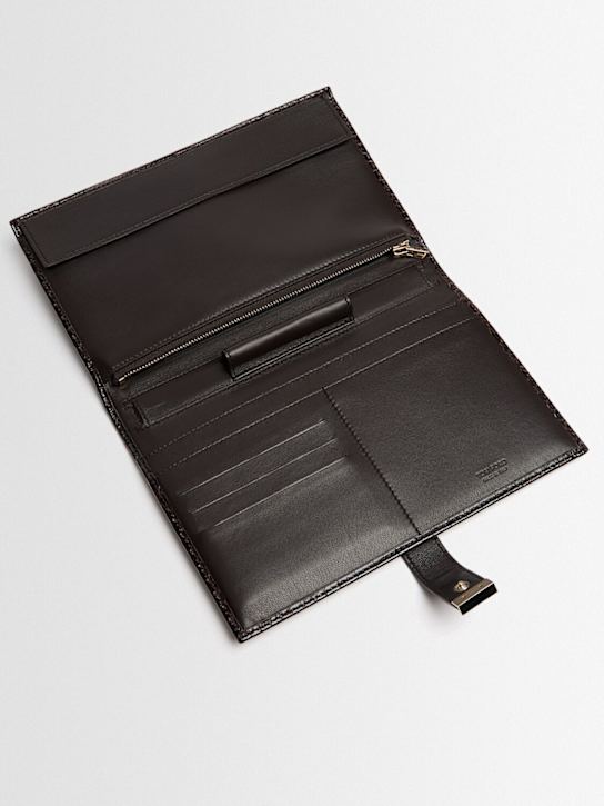 Tom Ford: Croc embossed patent leather clutch