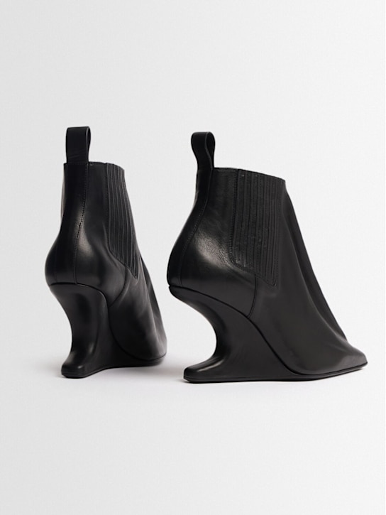 Rick Owens: 80mm Ankle Taco leather ankle boots