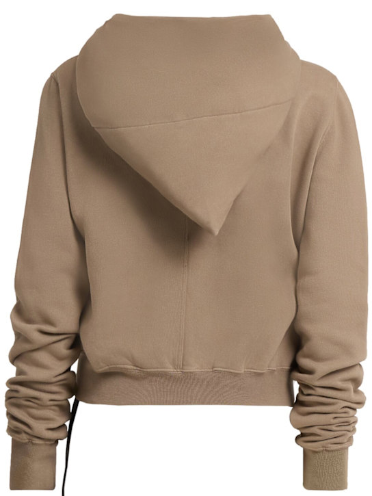 Rick Owens DRKSHDW: Felpa Mountain collo alto in jersey