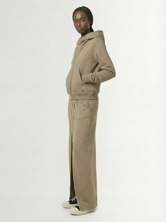 Rick Owens DRKSHDW: Felpa Mountain collo alto in jersey