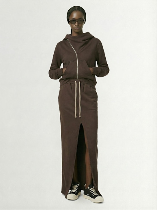 Rick Owens DRKSHDW - Jupe longue fendue devant en jersey Phleg