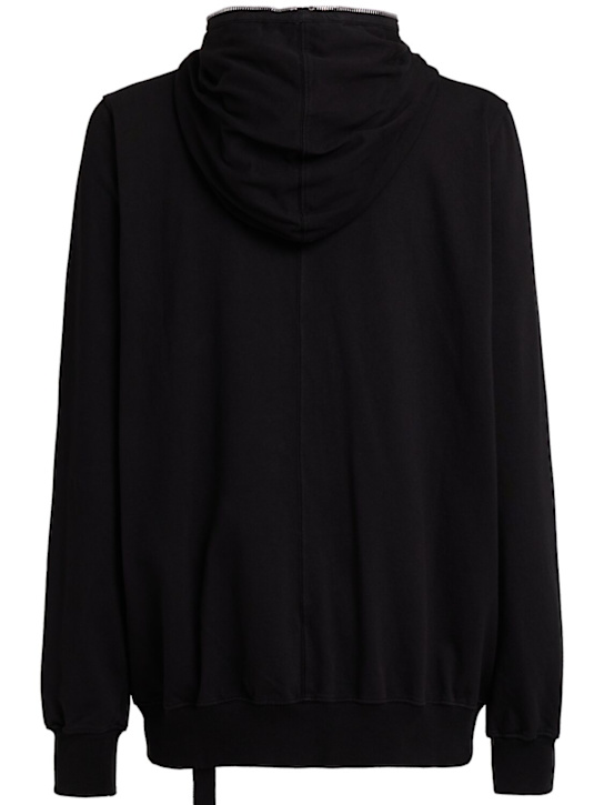 Rick Owens DRKSHDW: Felpa Jumbo Gimp in cotone con cappuccio