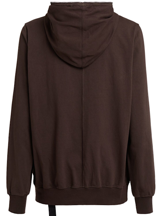 Rick Owens DRKSHDW: Sudadera de algodón con capucha
