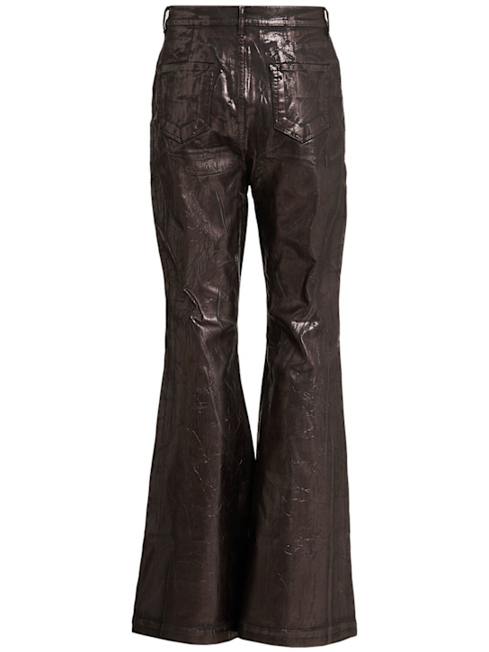 Rick Owens DRKSHDW: Bolan bronze cotton denim bootcut pants