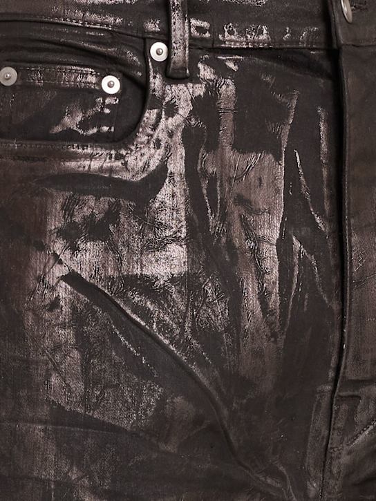 Rick Owens DRKSHDW: Bolan bronze cotton denim bootcut pants