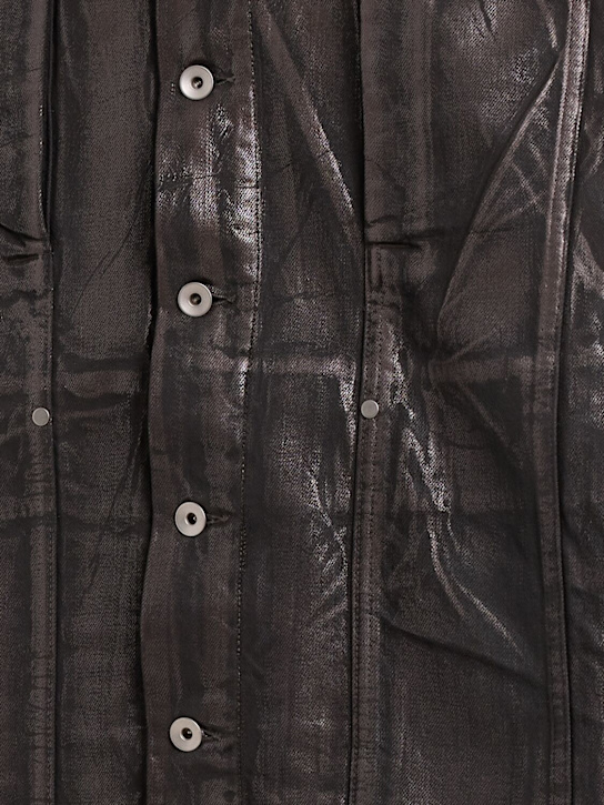 Rick Owens DRKSHDW: Lido worker bronze cotton jacket