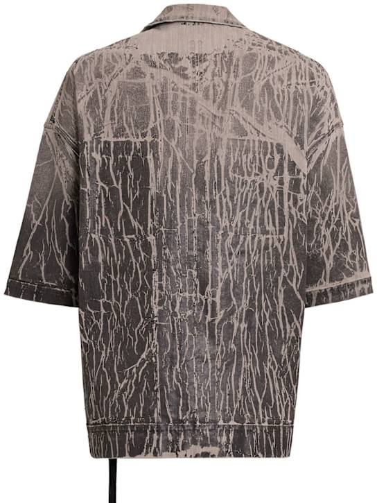 Rick Owens DRKSHDW - Chemise Magnum Tommy noire à effet foil