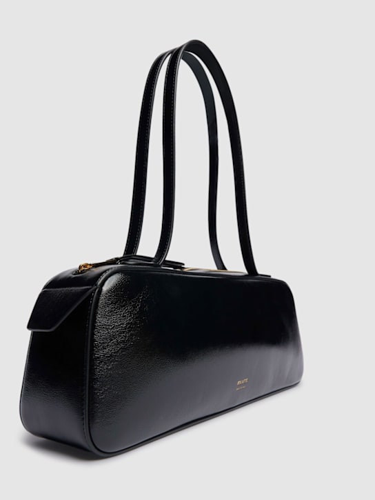 Khaite: Borsa a spalla Simona in vernice craclé