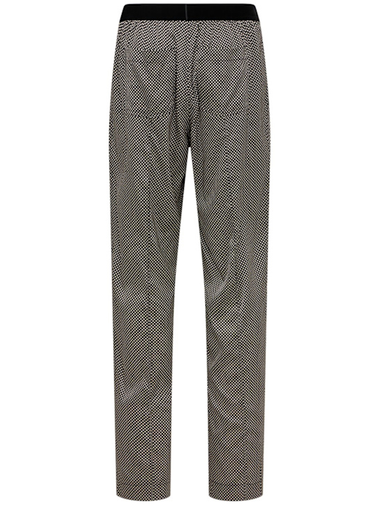 Tom Ford - Graphic print silk trousers