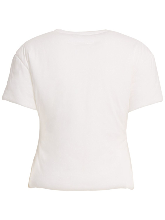 MM6 Maison Margiela: T-shirt en jersey de coton