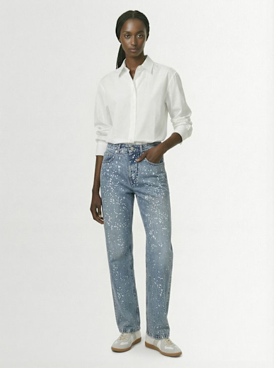MM6 Maison Margiela - Gerade Jeans aus verziertem Denim