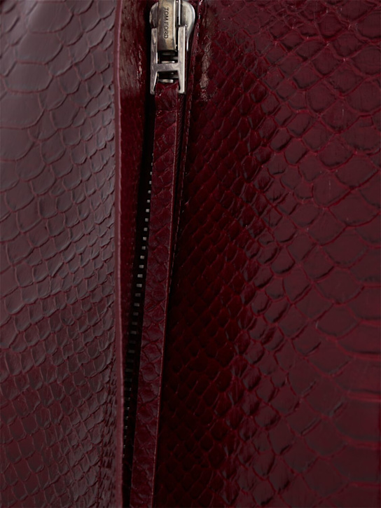 Tom Ford: Blouson biker long en cuir