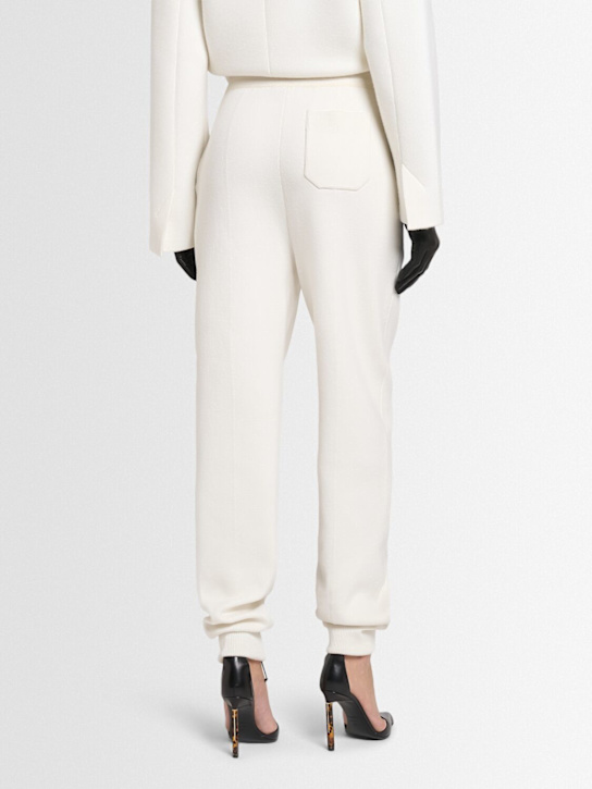 Tom Ford: Compact virgin wool blend slim pants