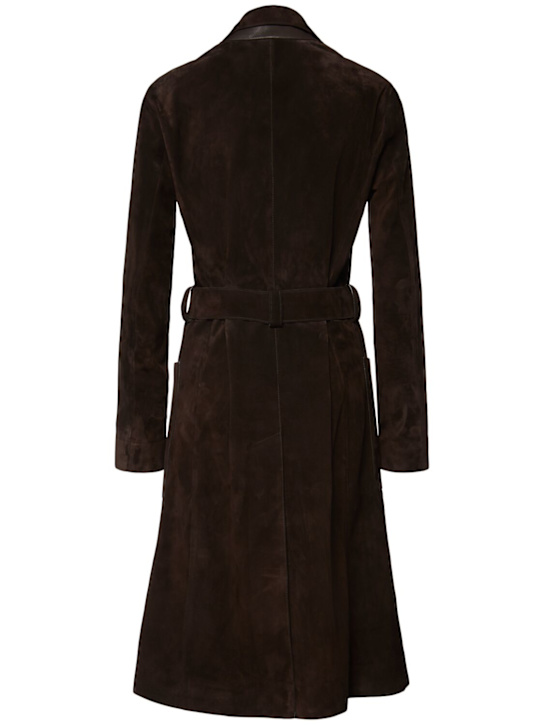 Tom Ford: Double-breasted suede coat