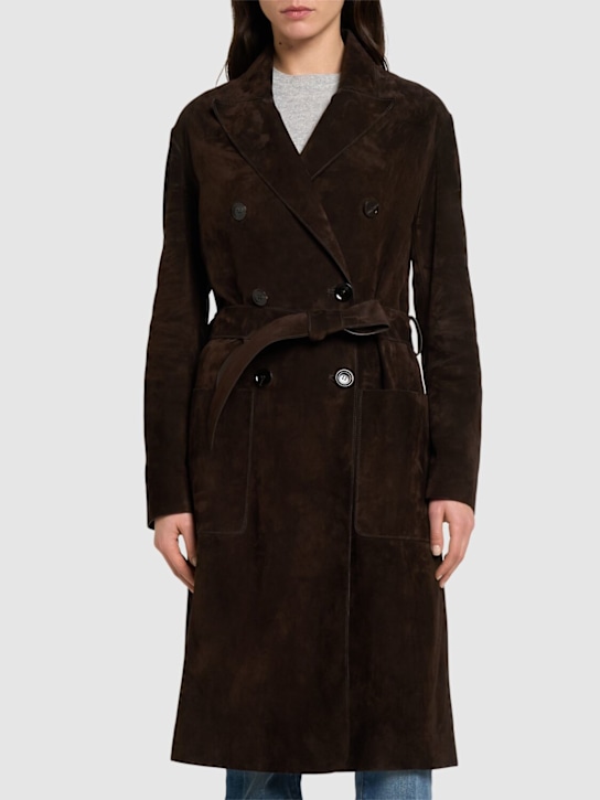 Tom Ford: Double-breasted suede coat