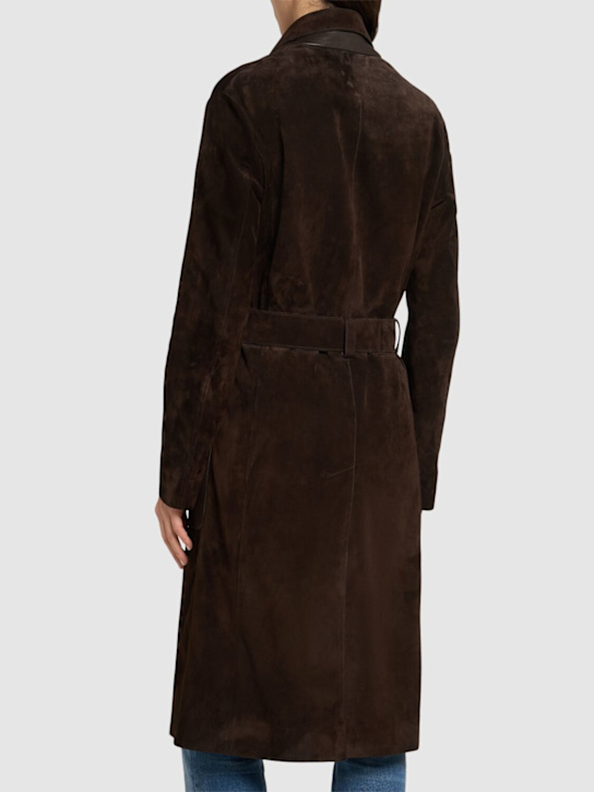 Tom Ford: Double-breasted suede coat
