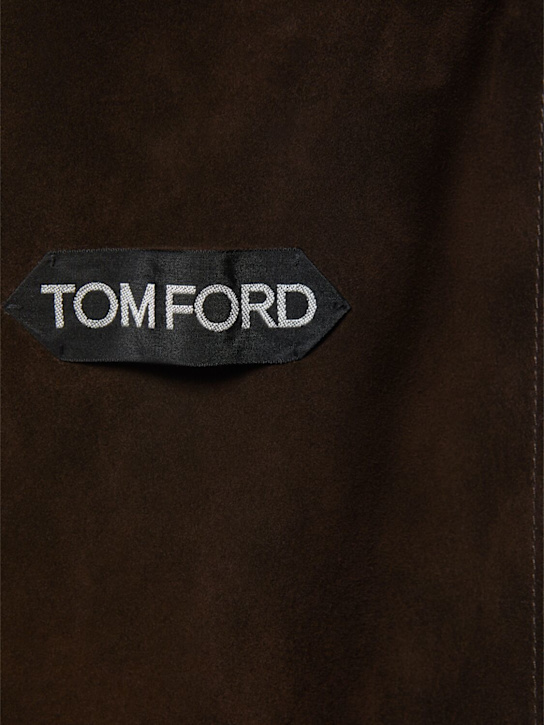 Tom Ford: Double-breasted suede coat
