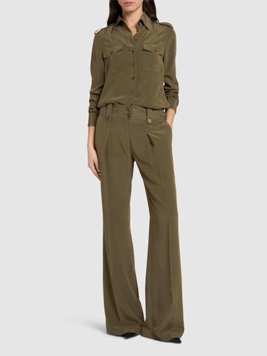 Tom Ford: Silk crepe de chine flared pants