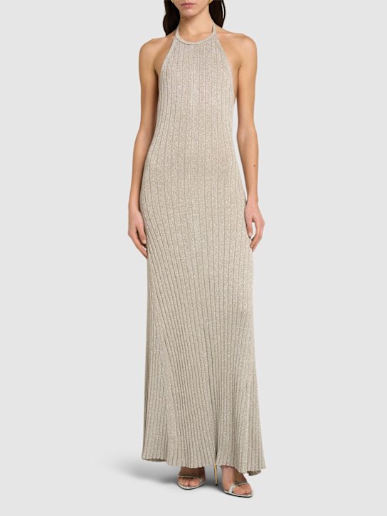Tom Ford - Vestito lungo in lurex a costine