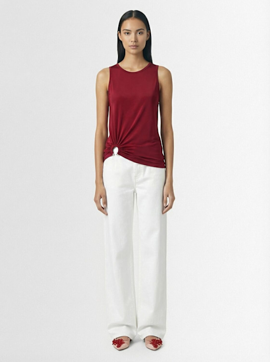 Rabanne - Viscose jersey tank top