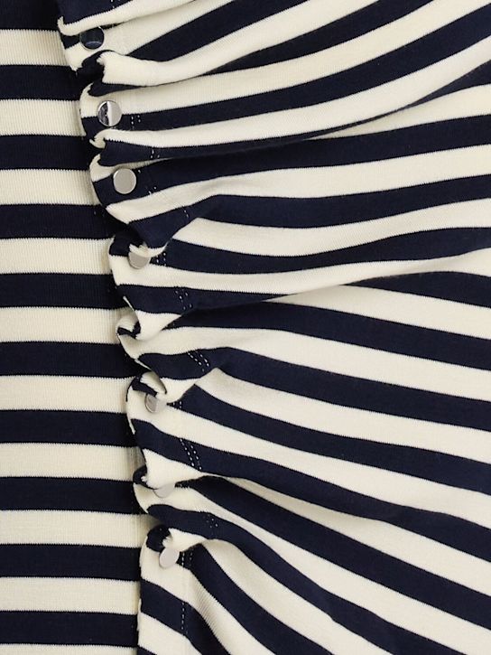Rabanne: Asymmetrisches, drapiertes Midikleid