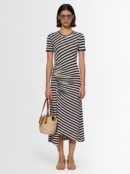 Rabanne - Asymmetrisches, drapiertes Midikleid